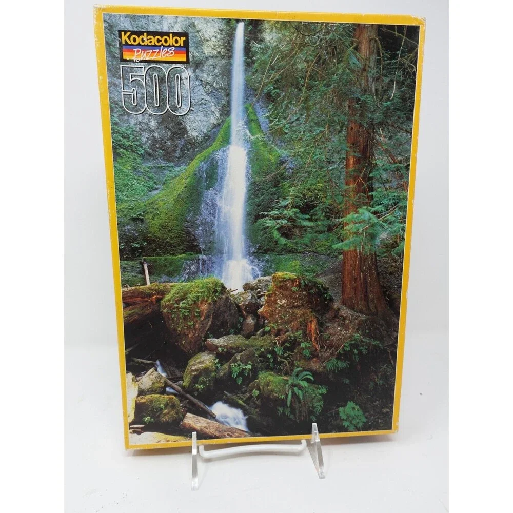 Kodacolor Maymere Falls 500 Piece Puzzle Sealed Waterfall Scenic Jigsaw New